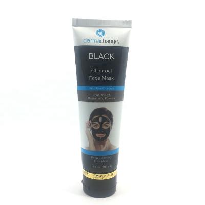 China Cosmetic Packaging 10g To 200g Opaque Black Tube Facial Cleanser Cosmetic Packaging Tube for sale