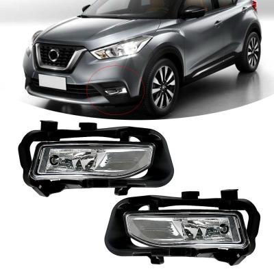 China High Quality ABS+PC Car Headlights Front Bumper Car Auto Driving Lamp Fog Lights For Nissan Kicks 2017-ON for sale