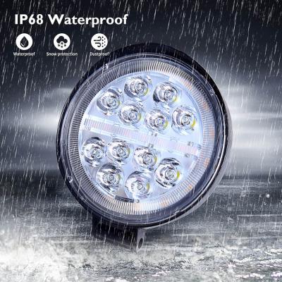 China Waterproof 12V 24V Around 12 LED Beads Work Light Super Bright LED Car Light High Bright Lamps For Offroad/Truck for sale