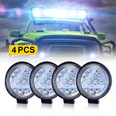 China Waterproof 12V 24V Around 12 LED Beads Work Light Super Bright LED Car Light For Trucks Vehicles Offroad Cars for sale