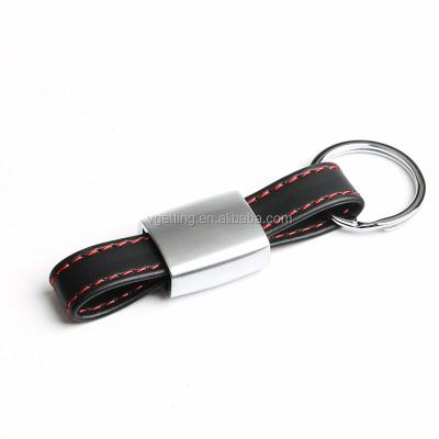 China Key Ring Holder Car Logo Keychain Decoration Metal Leather Car Keyring For M Power Sline Rline for sale