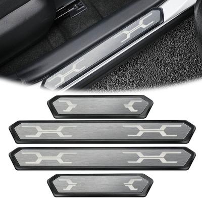 China Car Accessories Stainless Steel Car Door Sill Scuff Plate Protector For Toyota RAV4 for sale