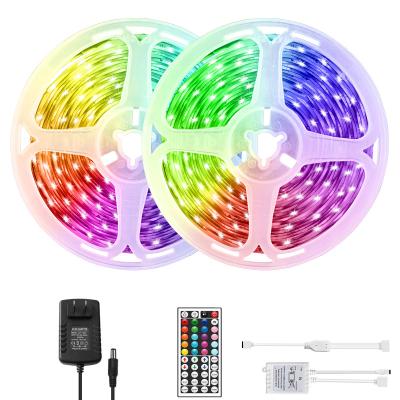 China Residential RGB Led Strip Light Kit 10 Meter SMD 2835 IP65 IP44 Bedroom Decor Waterproof Delightful 2835 Glow Led Strip for sale