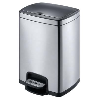 China Sustainable Household Trash Bins Sensor Trash Can Openable Stainless Steel Trash Can For Home And Kitchen for sale