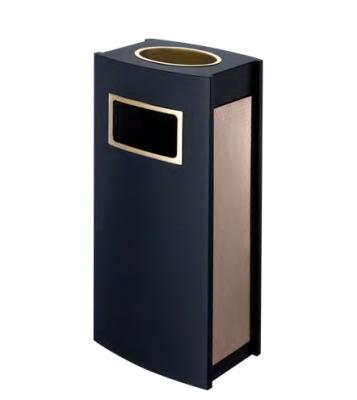 China Sustainable Hotel Lobby Elevator Ashtray Garbage Bin Recycle Stainless Steel Trash Can for sale