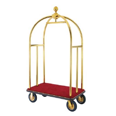 China Without Lid Hotel Luggage Trolley 2 Buyers Vintage Town Crier Hotel Trolley Luggage Cart for sale