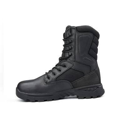 China Leather Men 2020 Army Shoes Leather Grain Tactical Combat Shoes Military Full Boots Boots Hit for sale