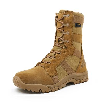 China Coyote Leather Military Suede Shoes Army Leather Breathable Combat Boots For Men for sale