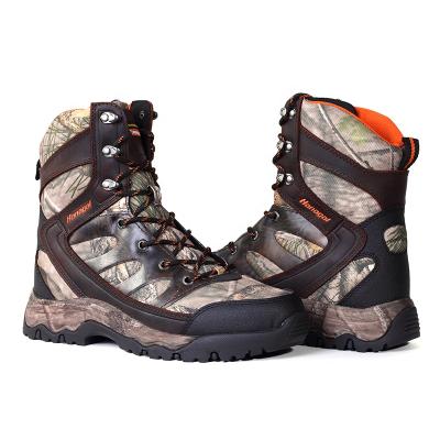 China 2020 Waterproof Camouflage Outdoor Hunting Boot Covers Full Inch Genuine Leather Men's Boots Shoes 8 Grain for sale