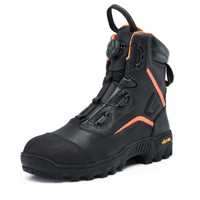 China High Quality Safety Anti-Slip OEM Safety BOA System Running Firefighter Quick Lace Up Boots for sale