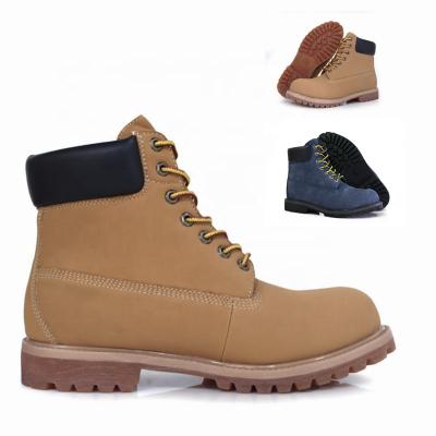 China High Quality Wholesale Nubuck Genuine Leather Shoes Steel Toe Comfortable Comfortable Working Boots For Men And Women for sale