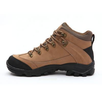 China China Factory Wholesale High Quality Sunny\Windy\Rainy Brown Genuine Leather Shoes Waterproof Heighten Boot Men's Trekking Boots for sale