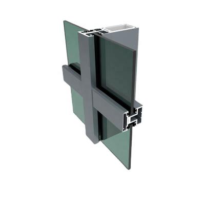 China door & Window Factory OEM 6063 Anodized Aluminum Industrial Aluminum Profiles For Curtain Wall for sale