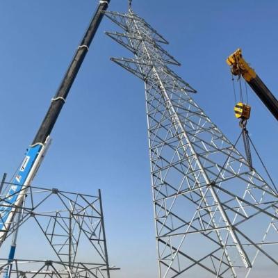 China Q235B/Q345B/Q355/SS400/ST37-2/ST52/Q420/Q460/S235JR/S275JR/S355JR Mono Tower Three Legs Tower Four Legs Pole Tower Below 100 Meters Customized for sale