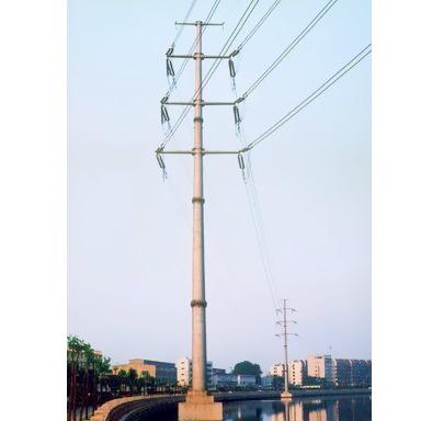 China Power transmission manufacturing price 10kv-220kv electric power transmission tower steel pole is electric transmission line tube steel tower for sale