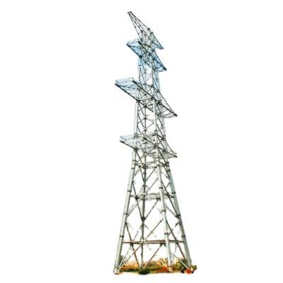 China Power Industry Hot Dip Galvanized Pylon Angle Steel Tower 4 Legs Lattice Tower Is Transmission Line 10kv-1000kv Angle Steel Tower for sale