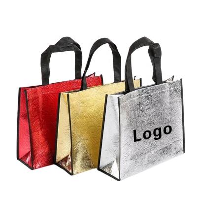 China Fashion New Design Laser Waterproof Waterproof Film Nonwoven Shopping Bag, Custom LOGO Non-Woven Fabric Bag for sale