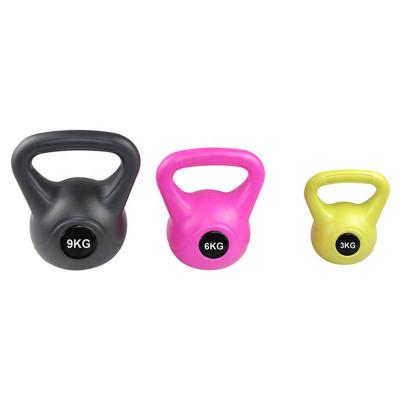 China Durable Plastic Coated Cement Heavy Kettlebell Wholesale Price Heavy Flexible Kettlebell for sale