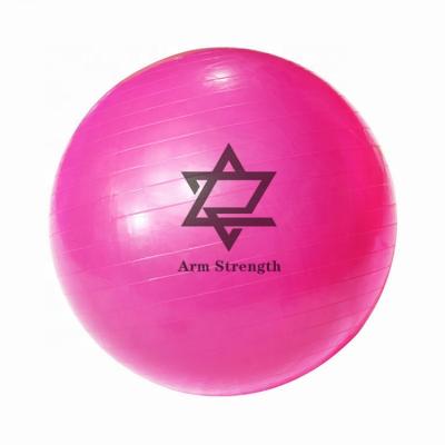 China Hot Selling Soft And Anti-shatter Eco-friendly Gymnastics Forming 65cm Gym Yoga Ball Balance Exercise Ball With Custom Logo for sale