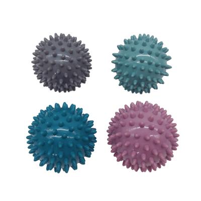 China Portable Lacrosse Massage Ball Soft Spiky Rubber Wholesale Muscle Relax Silicone PVC Massage Feet Customized Logo Availabled Fit Body for sale