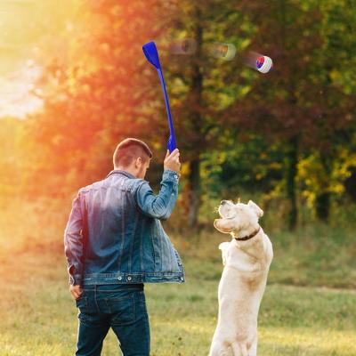 China 2021 New Viable Pet Dog Game Leash Rope Ball Products Pet Stuff Interactive Outdoor Throwing Toy for sale