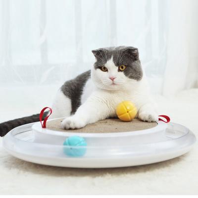 China Rubber Stocked Toy Cat Scratcher Toy Cat Pet Chewing Ball Accessories Cat Toys Animal Training Interactive Stain for sale