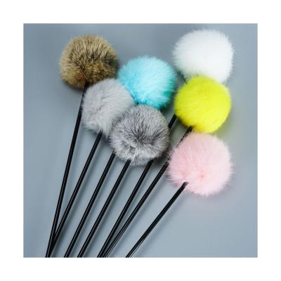 China Long Ball Cat Stick Funny Rod Color Hair Ball Funny Cat Toys Cat Teaser Fur Simplicity Wholesale Viable for sale