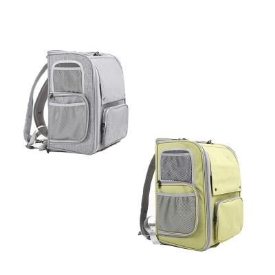 China Luxury Breathable Carry Dog Backpack Pet Carrier Oxford Cloth Foldable Pet Backpack Breathable Hike for sale