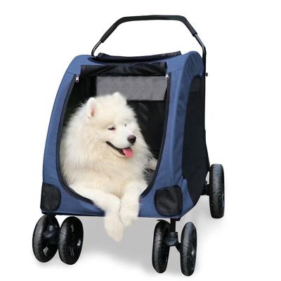 China Small Animals Space Pet Trailer Pet Tracker Dog Stroller High Quality Breathable Luxury For Animals Purses Big Pet for sale