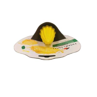 China PP Tpr Food Grade Hand Press Viable White Yellow Rubber Portable Plastic Fruit Squeezer for sale