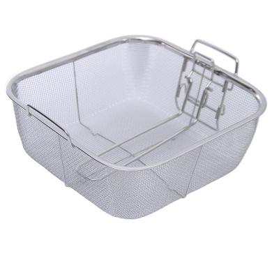 China Deep Fried Basket Drain Fry Basket Stainless Steel Viable Professional Manufacture From China for sale