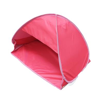 China Extended Type Sun Shade Shelter UV Resistant Orange Color Customized Beach Pop Up Main Tent for sale