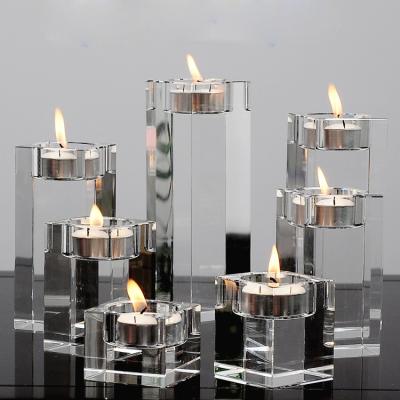 China Wholesale Cheap Lighting Crystal Unity Votive Candleholder Diamond Crystal Glass Candle Holder from Europe for sale