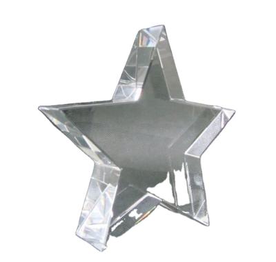 China China K9 Star Shape Crystal Paperweight With Customized Logo for sale