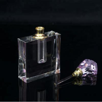 China Souvenir gift high quality crystal material glass k9 perfume bottle for sale