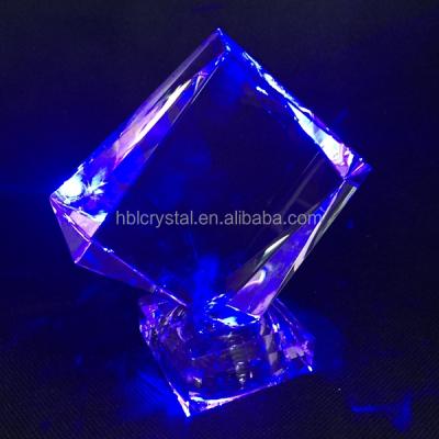 China Europe Hot-selling square crystal led light base with hollow rhombus crystal plate for 2D laser for sale