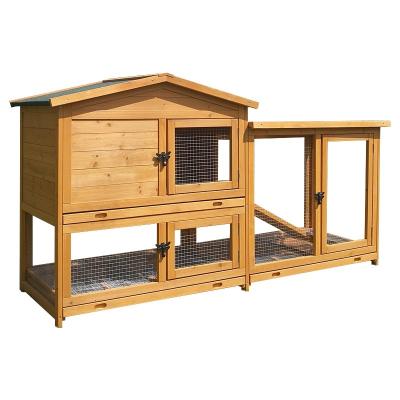 China Litgrow Viable All Small Solid Fir Wood Rabbit Cage for sale