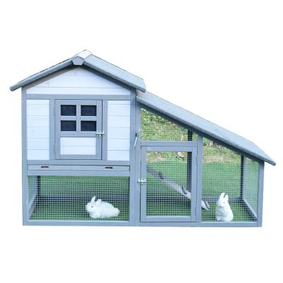 China Viable Outdoor Rough Chicken House Mesh Rabbit Cage Rabbit House Solid Wood Litgrow Full Rainproof And Sunscreen for sale