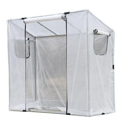 China Easily Assembled Litgrow Tomato Greenhouse For Outdoor Upright Plants Shed Growing Crop With Galvanized Steel Tube Frame for sale