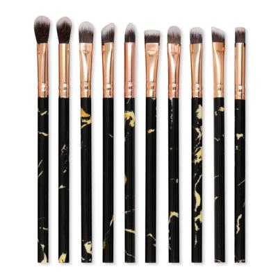 China 10 Pieces Makeup Brush Set New 2020 Marble Eyeshadow Eyeshadow Eyebrow Beauty Dressing Tools Make Up Free Samples Beauty Products For Ladies for sale