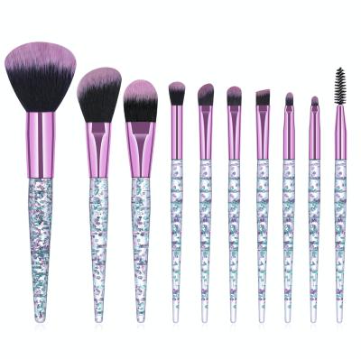 China Beauty Care Cosmetics Tools Factory Hot Sales 9 Pcs Luxury High End Handmade Natural Beech For Eye Shadow Makeup Brush Foundation Makeup Brush Tool for sale