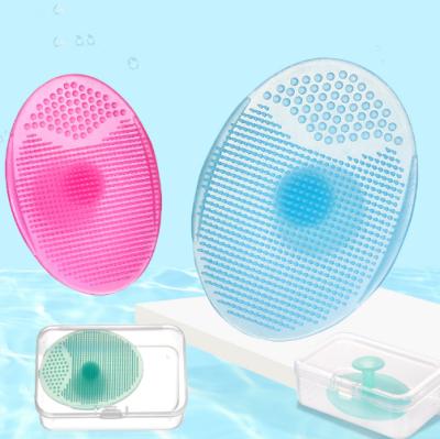 China Eco-friendly 2019 Soft Silicone Baby Wash Massage Face Shampoo Brush for sale