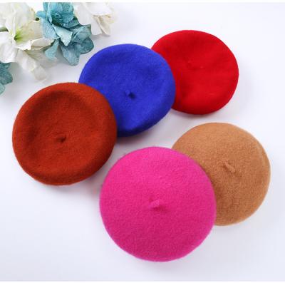 China Fashion YouYe Women Fall Winter Wool Pumpkin Beret Hats Solid Color French Boina Beret For Women for sale