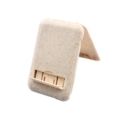 China Cell Phone Customized Wheat Straw Biodegradable Travel Portable Data Line Name Card Holder 3 Sets Phone In 1 Line Charging Phone Data Cable for sale