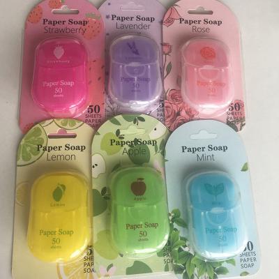 China China Wholesale Natural Travel Wrapping Paper Portable Organic Hand Wash Soap For Hand for sale