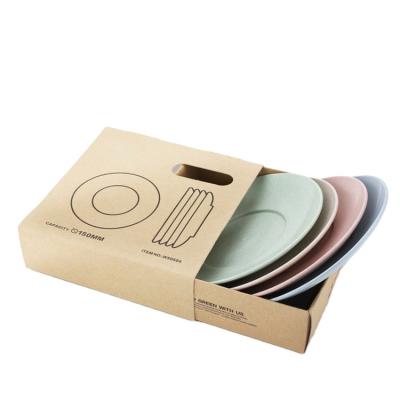 China Sustainable European Style Wheat Fiber Dishes, Creative Steak Snack Dishes, Biodegradable Wheat Fiber Dishes Dish Sets for sale