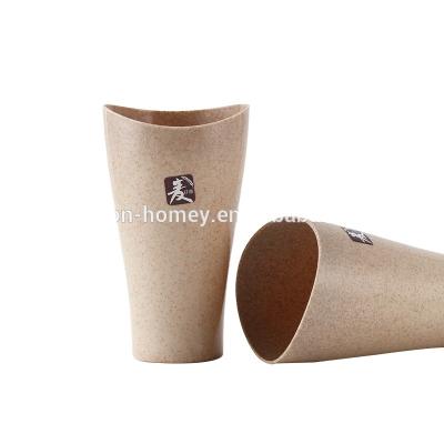 China Home OEM And ODM Sustainable Wheat Straw Cup Cup 100% Biodegradable Full Degradable Material for sale