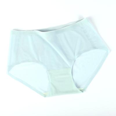 China Viable Ultrathin Silk Underwear Low Price Waist Ladies Seamless Breathable Panties for sale