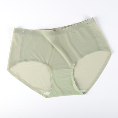 China Ice Viable Hot Ultra-thin Silk Underwear Hot Sale Waist Ladies Seamless Breathable Panties for sale