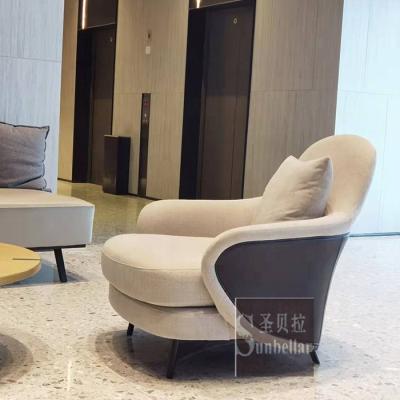 China Modern Design Extended Italian High Quality Leather Lounge Chair With Footstool Fabric Accent Chairs Leather Recliner Lounge Chair for sale